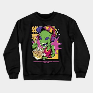 Alien Food Traveler Crewneck Sweatshirt